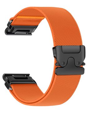 Tiera Garmin elastic nylon strap with quick release orange 26 mm