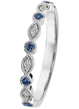 Kohinoor diamond-sapphire ring Clara 033-269V-04