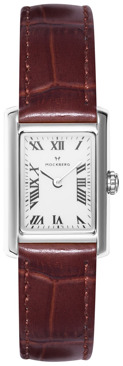 Mockberg Timeless Brown Leather Silver MB0248