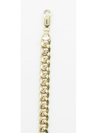 Curb chain bracelet 14 karat gold 5.5 mm TLPAN150-19
