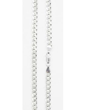 Oval Curb chain necklace silver 5 mm 50 cm TLPANOVAL/50