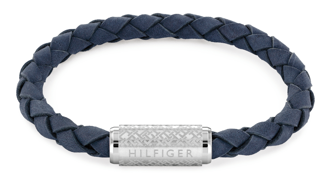 Tommy Hilfiger Exploded Th Braid blue leather bracelet 2790480