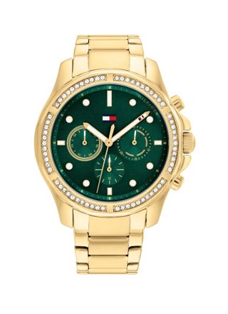 Tommy Hilfiger Brooklyn Gold stainless steel green 1782614