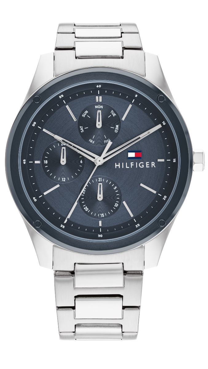 Tommy Hilfiger Tyler Silver Stainless steel blue 1710532