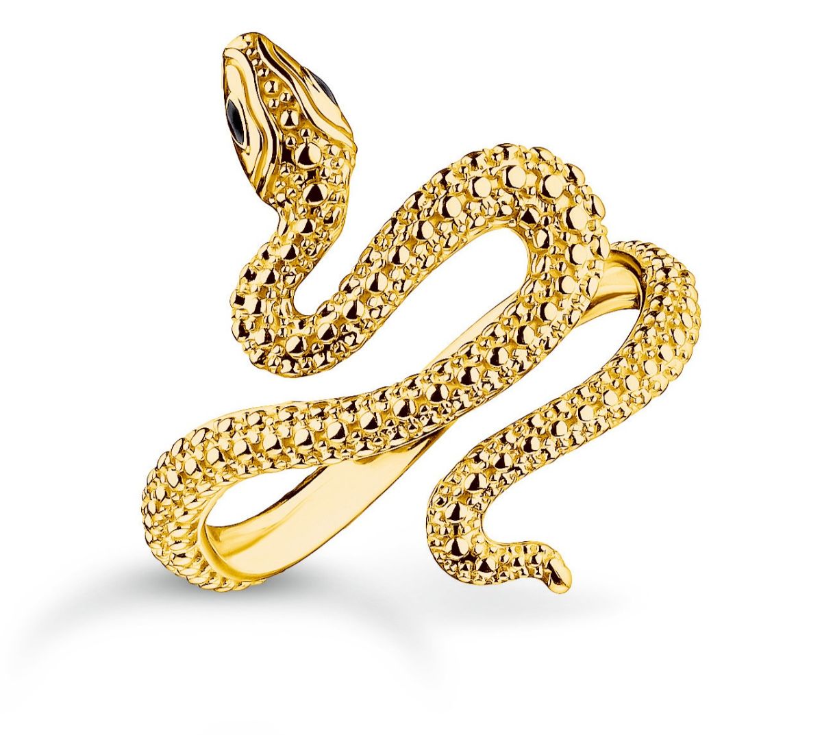 Thomas Sabo True Romance Gold-plated snake Tempting Romance ring TR2483-427-39