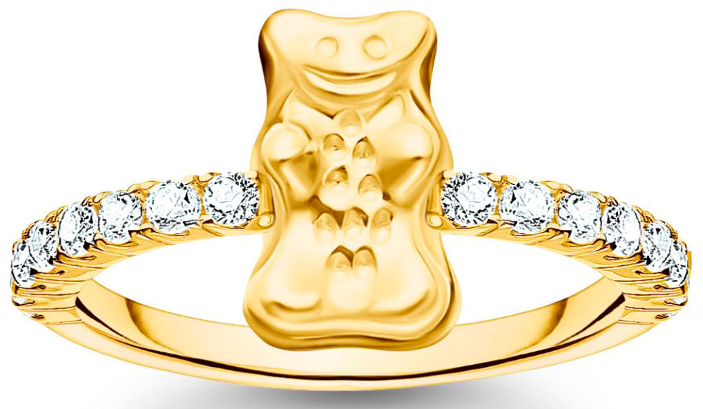 Thomas Sabo gold-plated Haribo ring TR2504-414-14