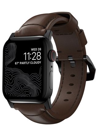 Nomad Traditional Strap Rustic Brown-Black 42/44/45/49 mm for Apple Watch NM1A4RBT00