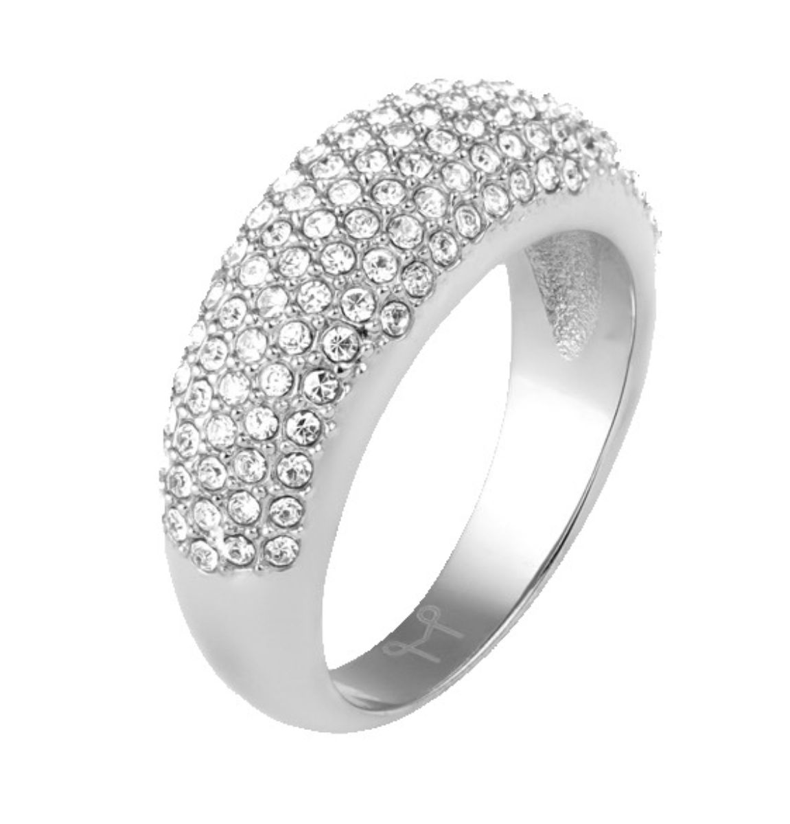 Mockberg Treasure silver-colored ring #60 MB0063