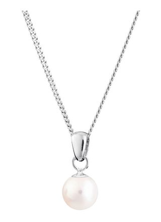Pirami ﻿5mm pearl pendant with silver chain 30010339