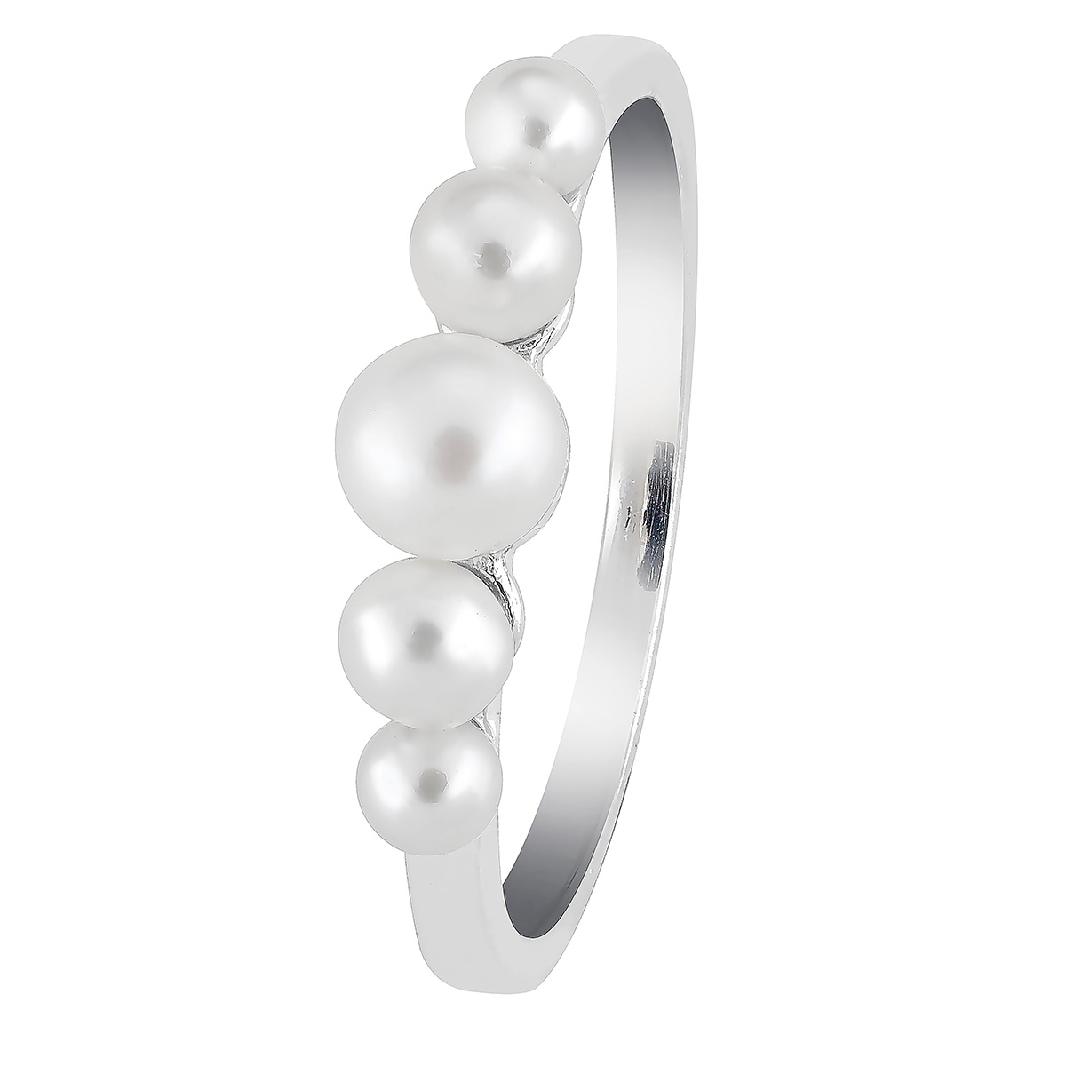 Lykka Pearls silver pearl ring 4mm 