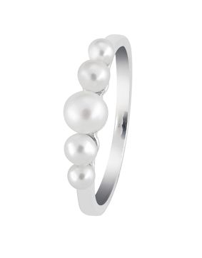 Lykken Pearls silver pearl ring 4mm