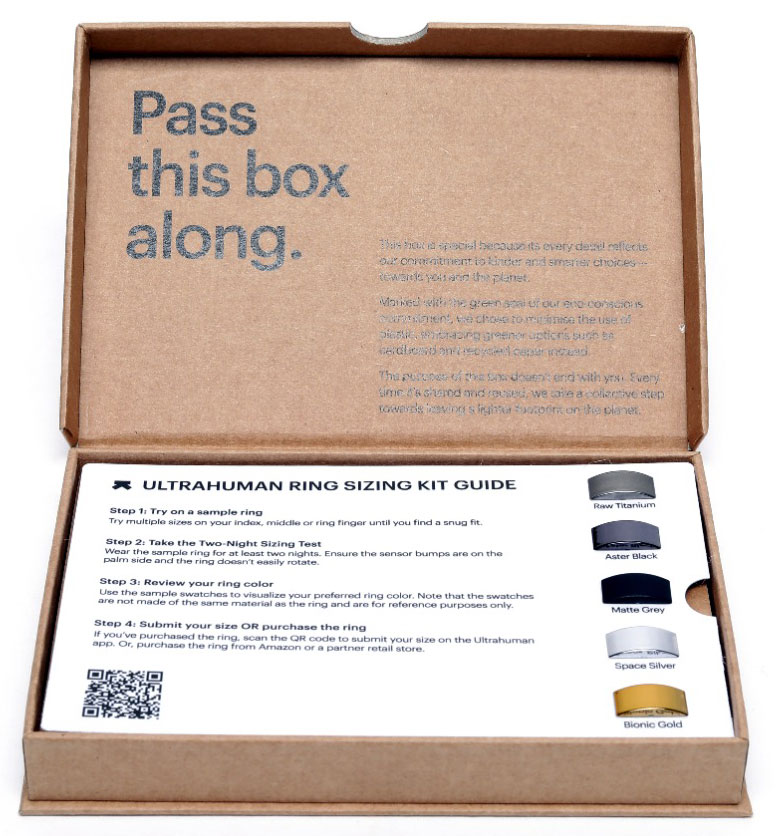 Ultrahuman Ring Air sizing kit