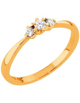 Sandberg Aurinkotuuli diamond ring V-409k