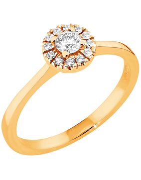 Sandberg Toivomuslähde diamond ring halo V-687k