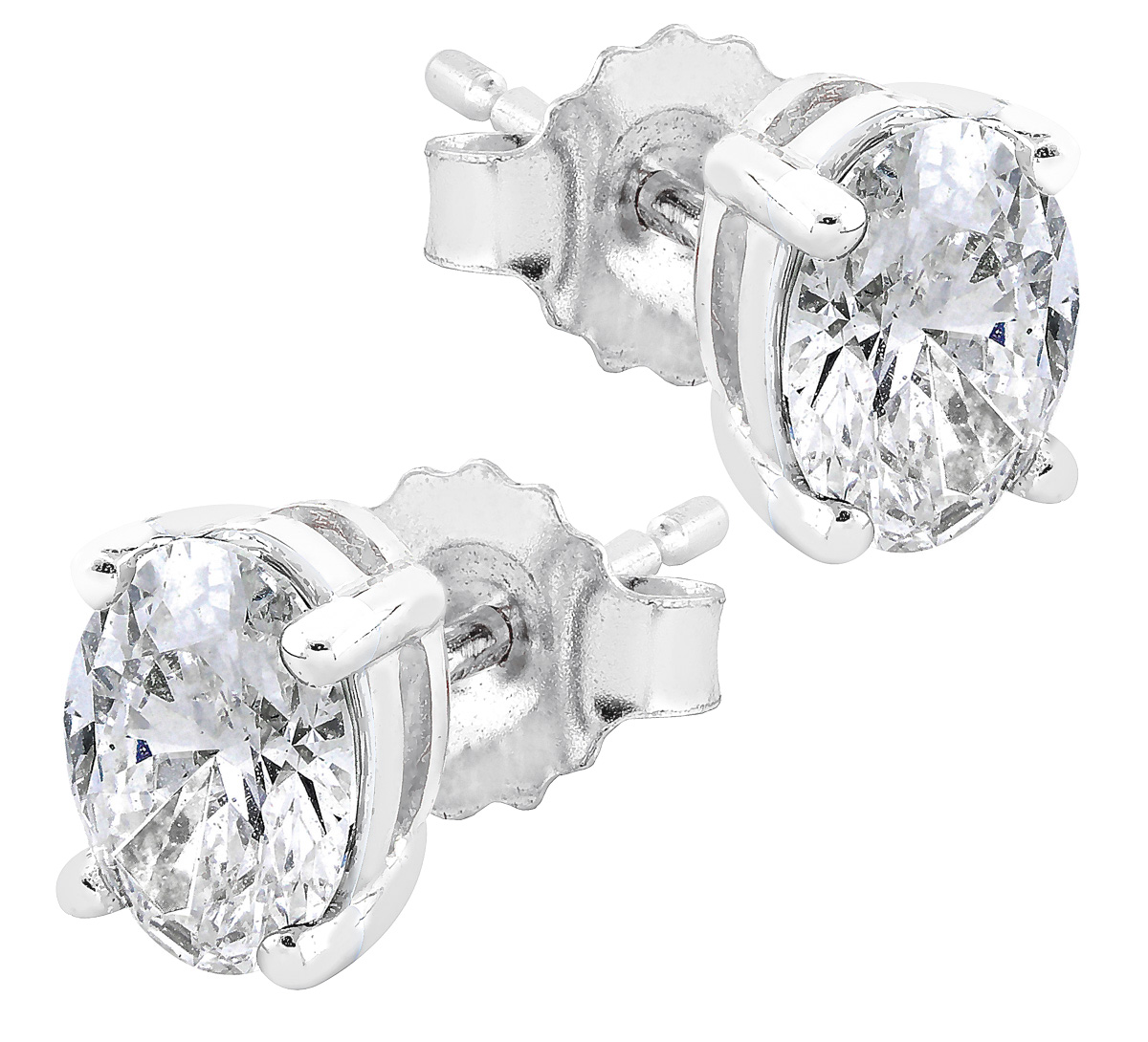 Midem Copenhagen diamond earrings 1,00ct white gold
