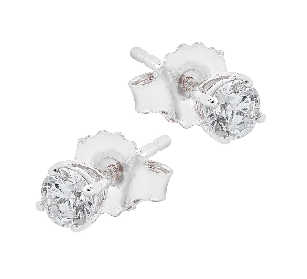 Midem Helsinki diamond earrings 0,25ct white gold