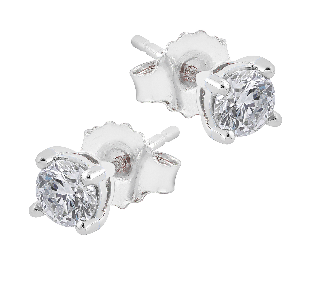 Midem Helsinki diamond earrings 0,50ct white gold