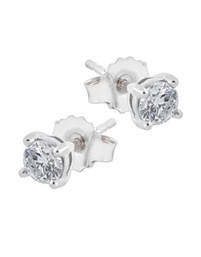 Midem Helsinki diamond earrings 0,50ct white gold