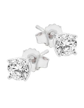 Midem Helsinki diamond earrings 0,75ct white gold