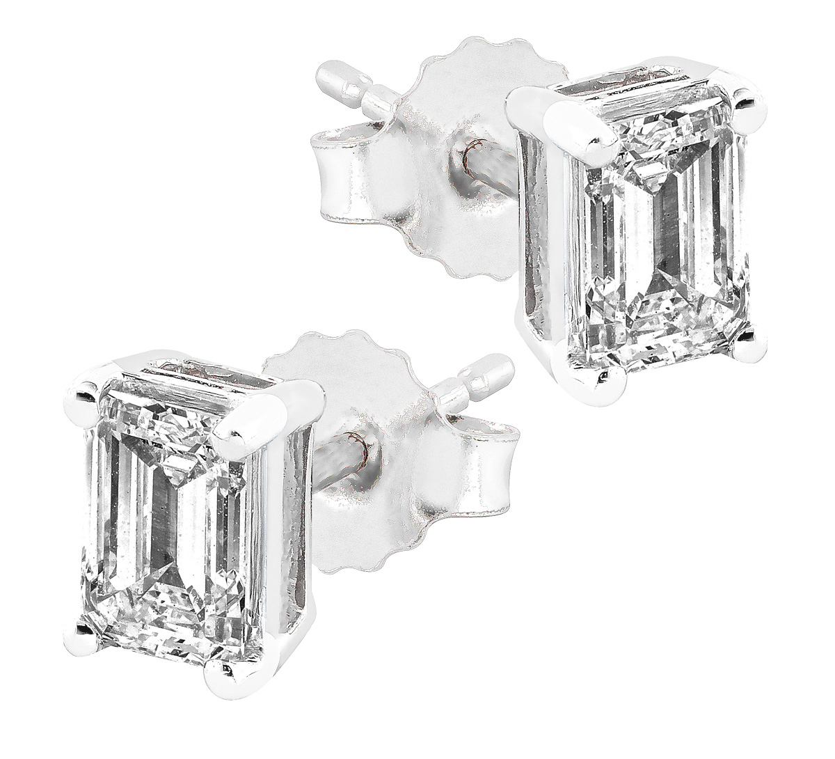 Midem Stockholm diamond earrings 1,00ct white gold