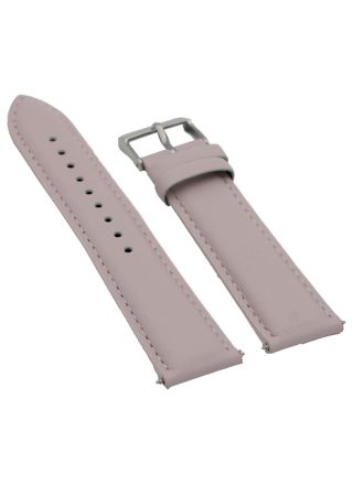 Tiima pink leather strap with silver buckle