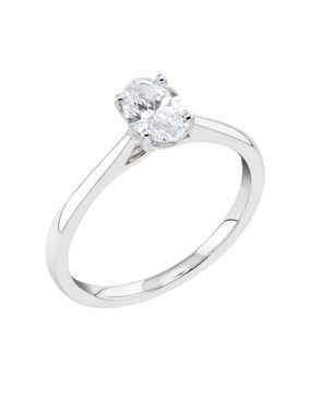 Midem Copenhagen solitaire diamond ring 0,75ct white gold