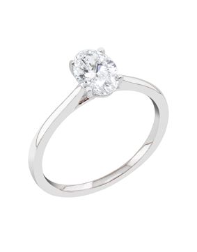 Midem Copenhagen solitaire diamond ring 1,00ct white gold