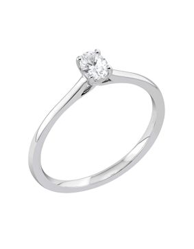 Midem Copenhagen solitaire diamond ring 0,25ct white gold