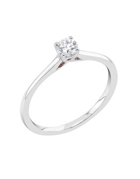 Midem Helsinki solitaire diamond ring 0,25ct white gold