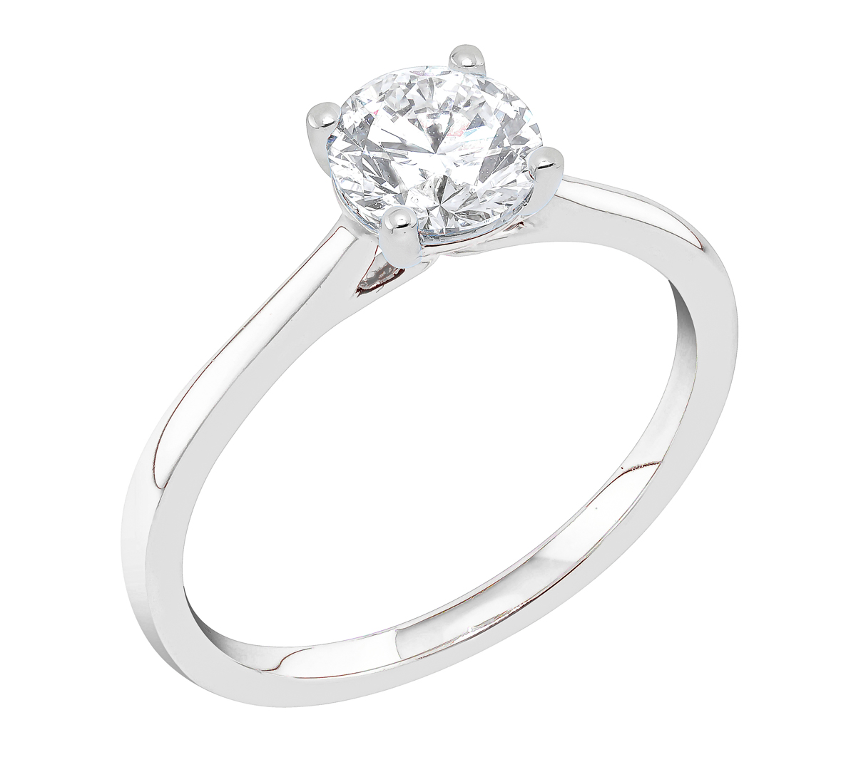 Midem Helsinki solitaire diamond ring 1,00ct white gold