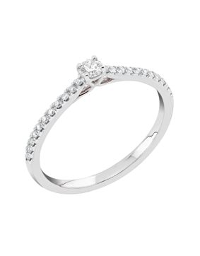Midem Milan diamond ring 0,25ct white gold