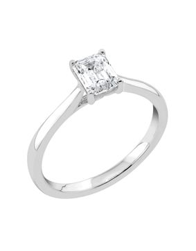 Midem Stockholm solitaire diamond ring 0,75ct white gold