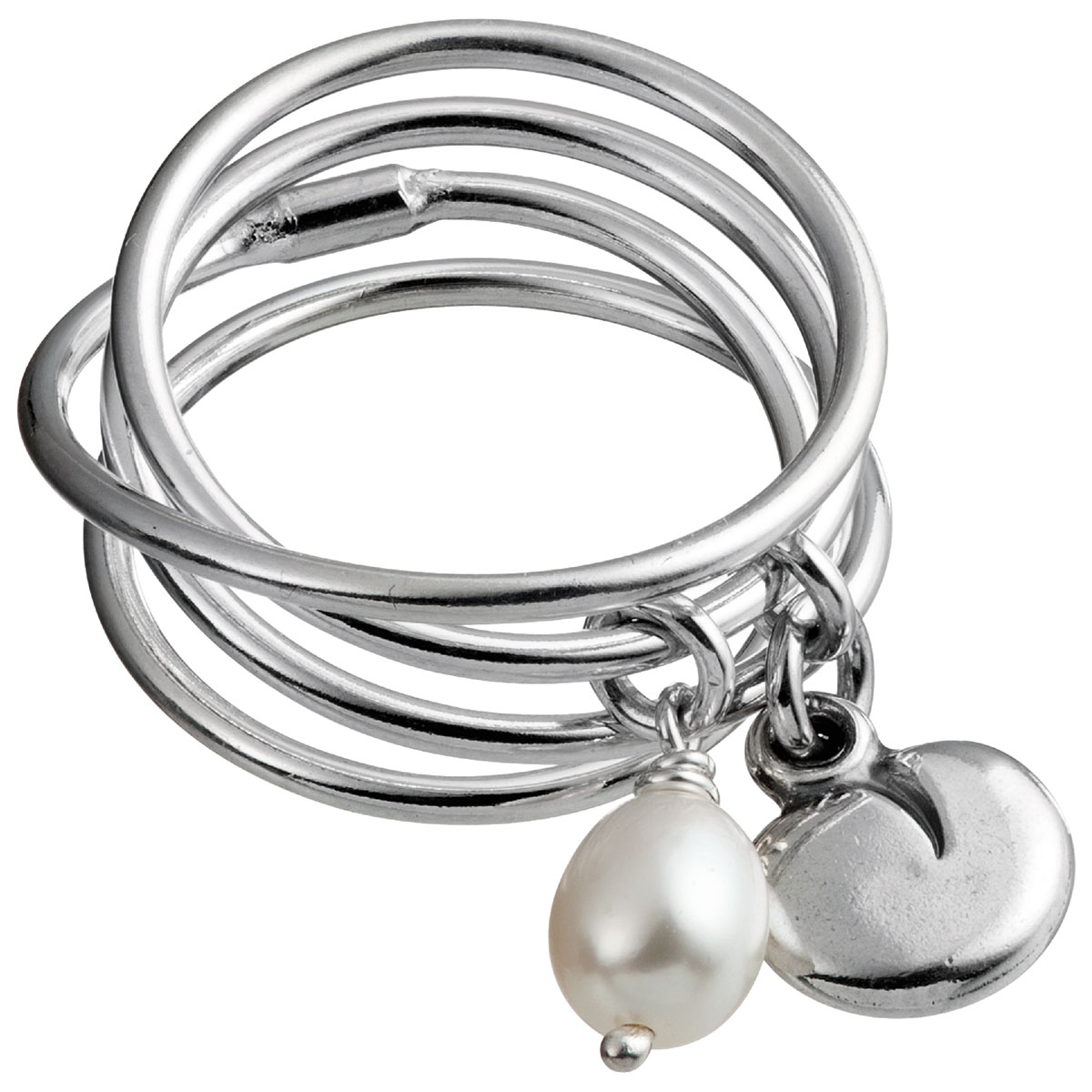 Kalevala Twinflower ring white pearl 2465400VHE