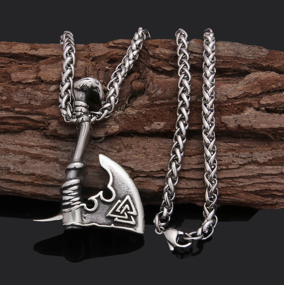 Varia Design Axe Valknut necklace