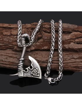 Varia Design Axe Valknut necklace