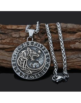 Varia Design Wolf Futhark necklace