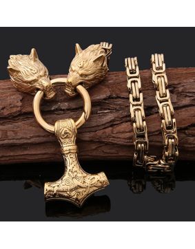 Varia Design Pure Golden Wolves necklace