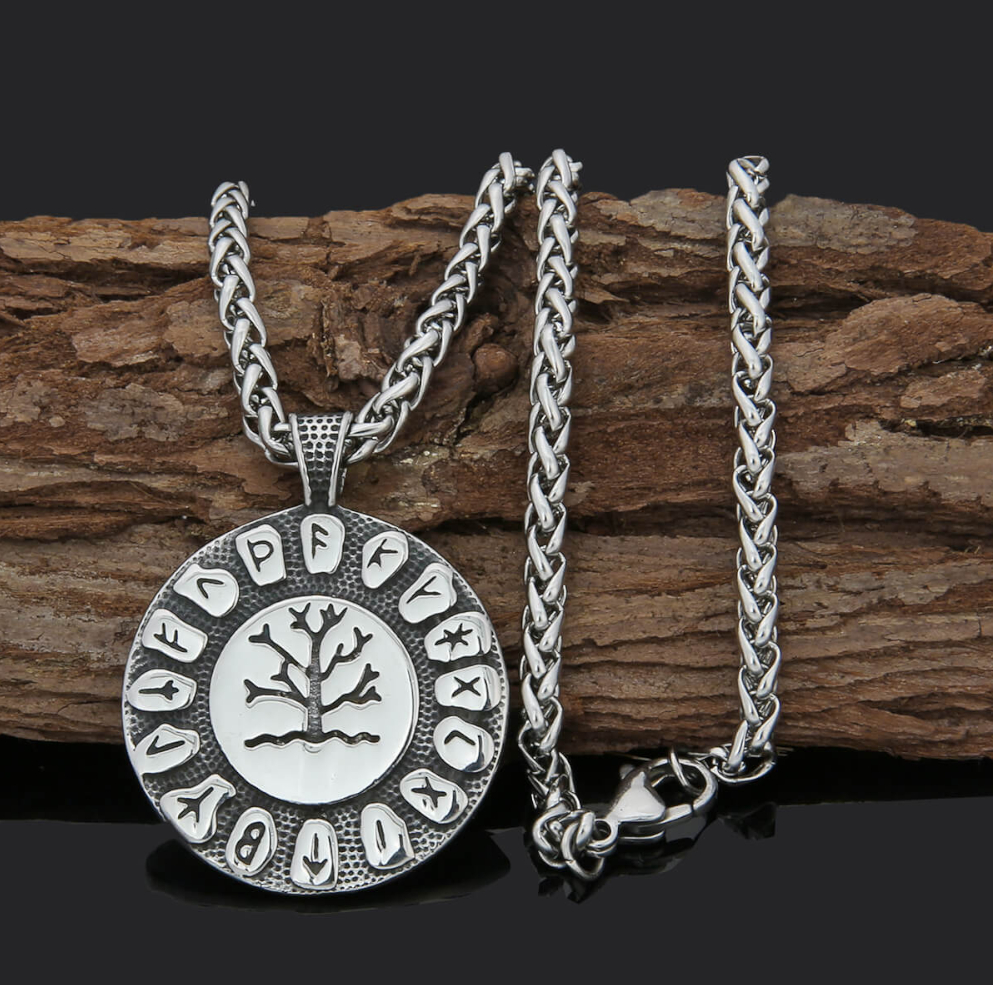 Varia Design Yggdrasil Futhark necklace