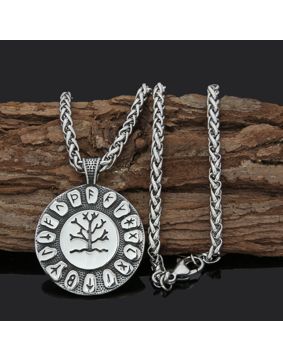 Varia Design Yggdrasil Futhark necklace