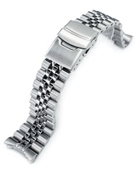 MiLTAT Super 3D Jubilee Brushed steel band for Seiko SKX SS221803B020