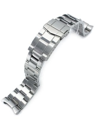 MiLTAT Super 3D Oyster Brushed steel band for Seiko SKX SS221805B019