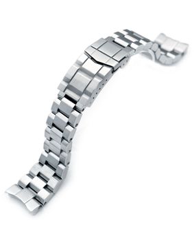 MiLTAT Hexad Oyster Brushed steel band Seiko Samurai SS221805B066