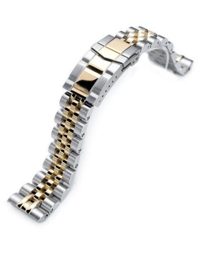 MiLTAT Angus Jubilee Two Tone IP Gold steel band for Seiko Turtle SS221805P2G063