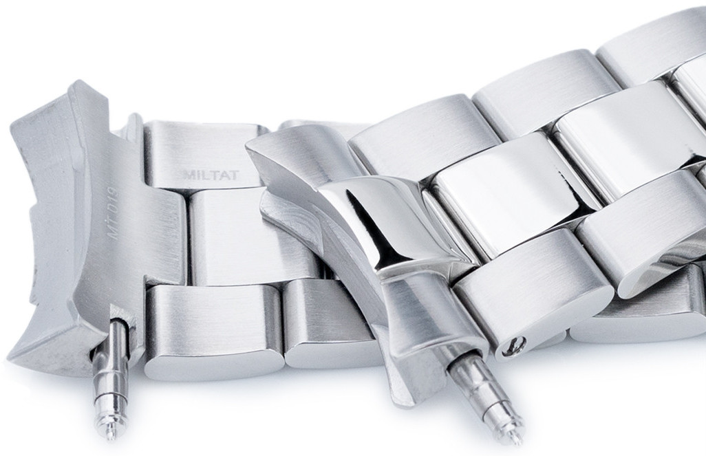 MiLTAT Super 3D Oyster steel band for Seiko SKX SS221805P2S019 watchesonline