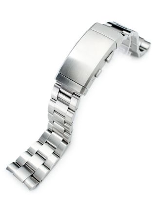 MiLTAT Super 3D Oyster Brushed steel band for Seiko Turtle SS221817B047