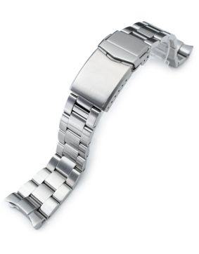 MiLTAT Super 3D Oyster Brushed steel band for Seiko SKX SS221820B019