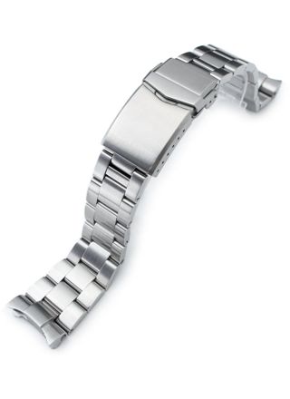MiLTAT Super 3D Oyster Brushed steel band for Seiko SKX SS221820B019