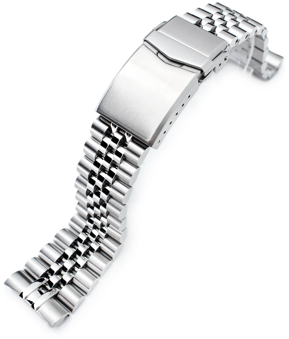 MiLTAT Super 3D Jubilee Brushed steel band for Seiko Turtle