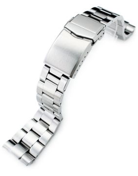 MiLTAT Super 3D Oyster Brushed steel band for Seiko Turtle SS221820B047