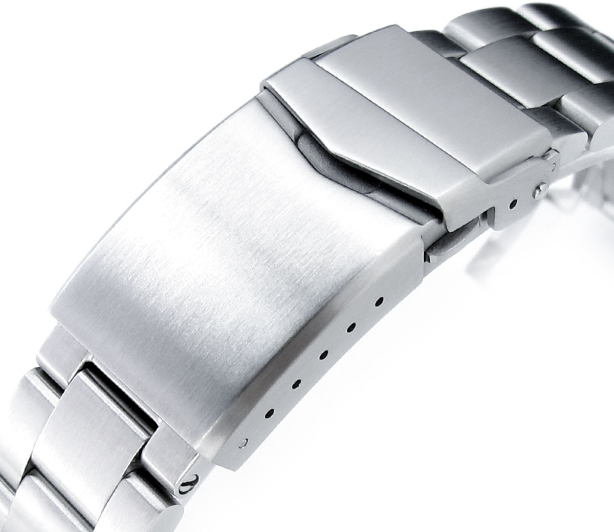 MiLTAT Super 3D Oyster Brushed steel band for Seiko Turtle SS221820B047 watchesonline